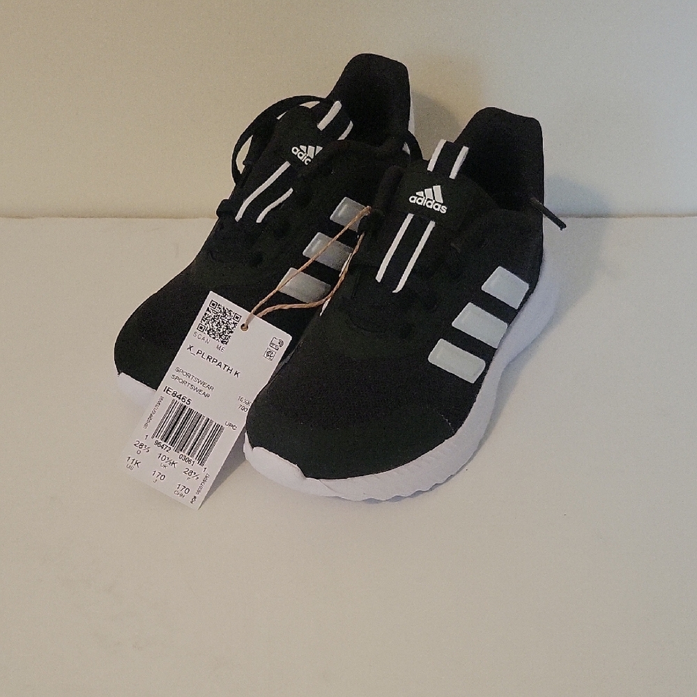 Adidas Kids X_plrpath K Size 11k Black And White Little Kids